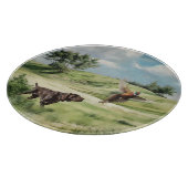 キジを指すドイツの短いポインタ カッティングボード (角)