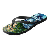 キジを食べたネコ ビーチサンダル (アングル)