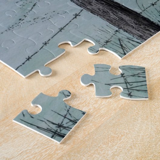 "キジギフト用の箱によって飛行中に」は困惑します ジグソーパズル (側面)