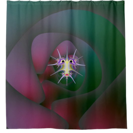 キジラガチのバグ シャワーカーテン (正面)