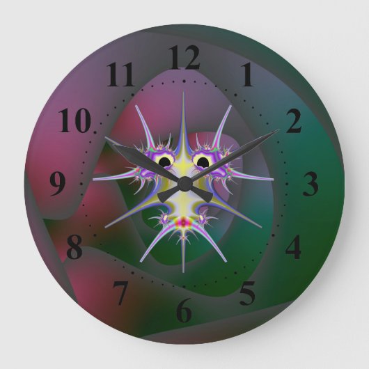キジラガチのバグ ラージ壁時計 (正面)