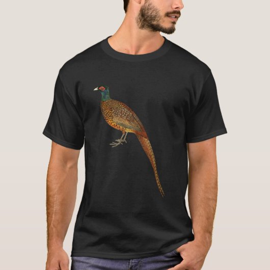 キジヴィンテージ鳥図 Tシャツ (正面)