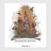 キジ付アイリッシュセッター シール (シート)