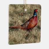 キジ写真 セラミックオーナメント (右)