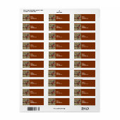 キジ写真 ラベル (フルシート)