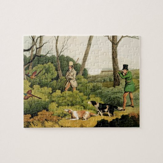 「キジ射撃、発砲」の、パブ。 トマスMcLean著、1820年( ジグソーパズル (横)