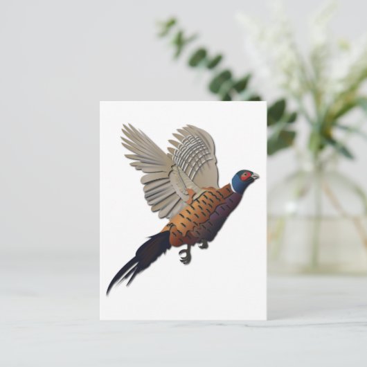 キジ抜き文字 ポストカード (スタンド正面)