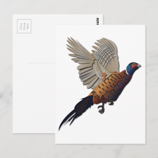 キジ抜き文字 ポストカード (正面/裏面)