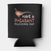 キジ狩りキジ狩りの日を持つ 缶クーラー (正面)