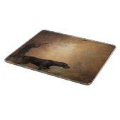 キジ狩りキャンバス印刷 カッティングボード (角)