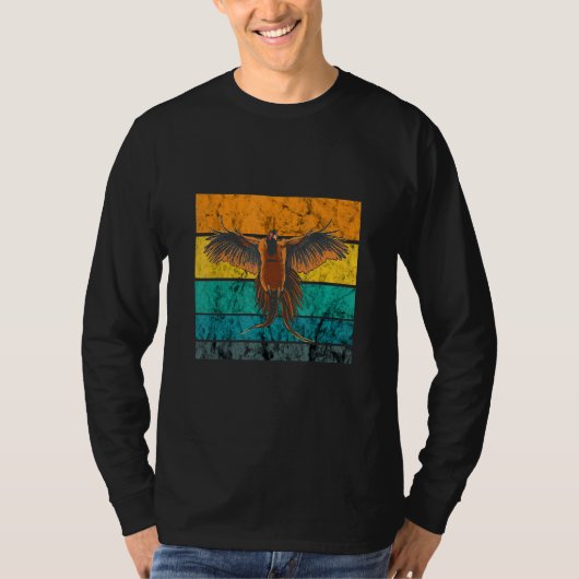 キジ狩りレトロヴィンテージキジ狩りBi Tシャツ (正面)