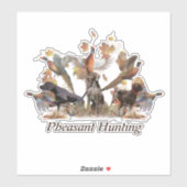 キジ狩り シール (シート)