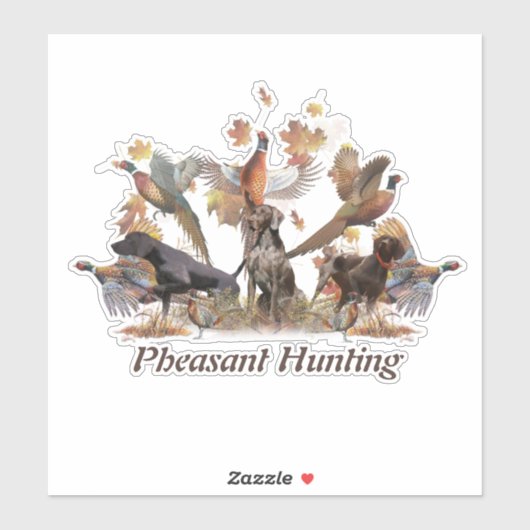 キジ狩り シール (シート)