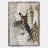 キジ王室の狩り スローブランケット (正面縦)