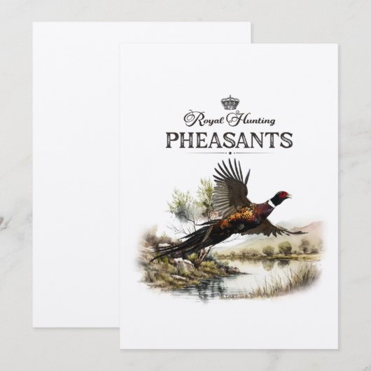 キジ王室の狩り 招待状 (正面/裏面)