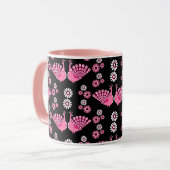 キジ科のクジャクの芸術 マグカップ (正面左)
