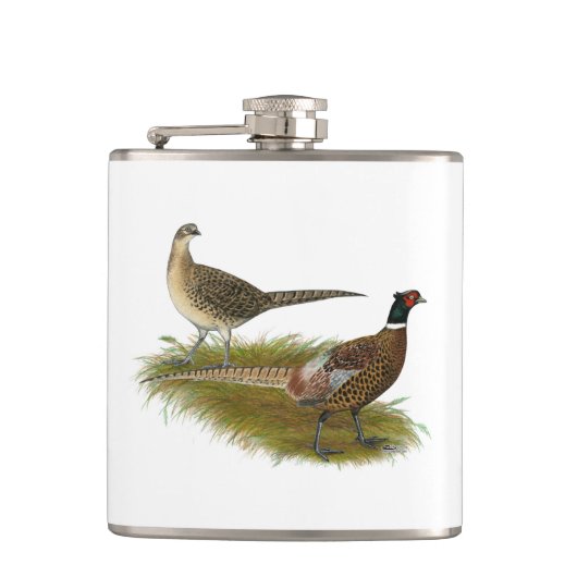 キジ類：リンネックペア フラスク (正面)