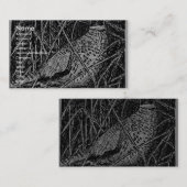 キジ(オンドリ) 名刺 (正面/裏面)