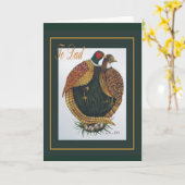 キジ カード (黄色い花)