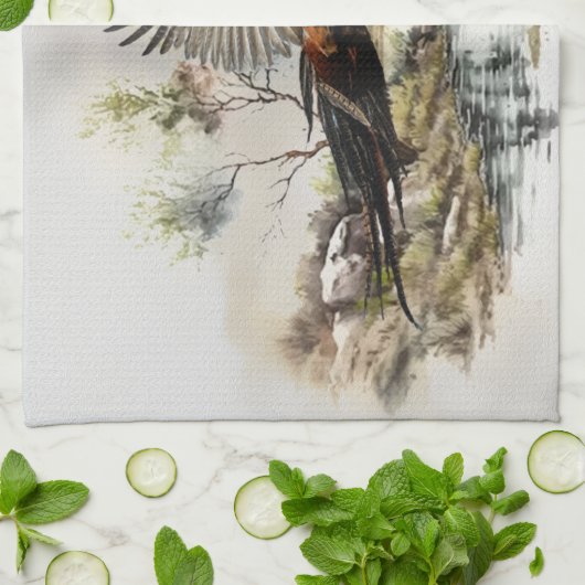 キジ キッチンタオル (折り畳み)