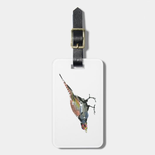 キジ ラゲッジタグ (正面縦)