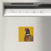 キジ:リンネック頭 マグネット (インサイチュ (食洗機))