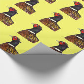 キジ：リンネック頭 ラッピングペーパー (角)