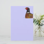 キジ：リンネック頭 便箋 (スタンド正面)