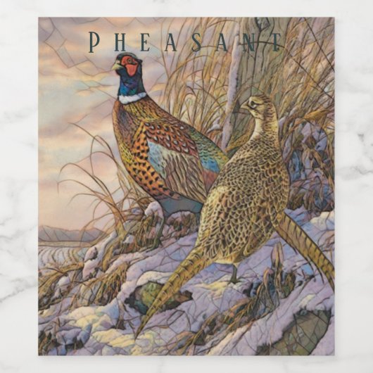 キジ ワインラベル (シングルラベル)