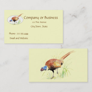 キジ,鳥,自然,環境,名刺 名刺