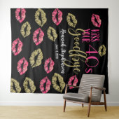 キスあなたの40の別れのフォトプロップ仮想パーティー タペストリー (インサイチュ(横))
