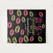 キスあなたの40の別れのフォトプロップ仮想パーティー タペストリー (正面(横))