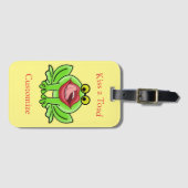 キスおもしろいAトートサンダー_コーブ ラゲッジタグ (正面横)