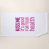 キスお体に良い"ビーチタオル ビーチタオル (正面)