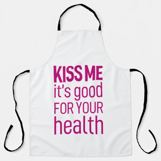 キスお前の健康に良い エプロン (正面)