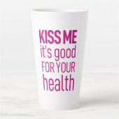キスお前の健康に良い カフェラテマグ (正面)