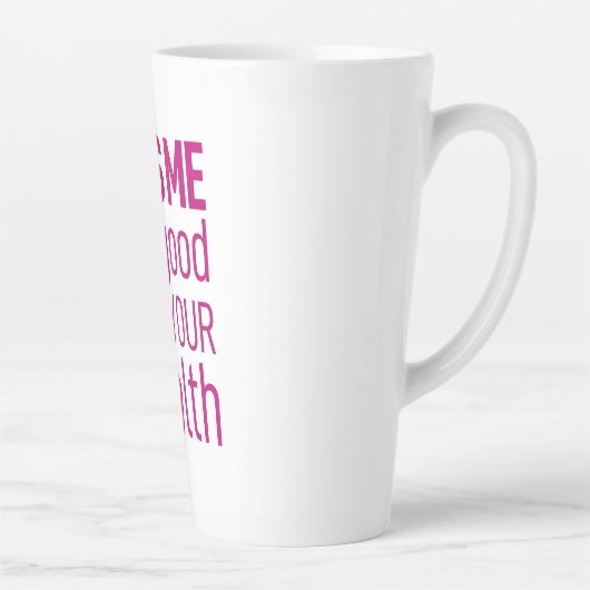 キスお前の健康に良い カフェラテマグ (右)