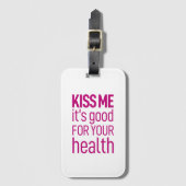 キスお前の健康に良い ラゲッジタグ (正面縦)