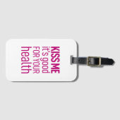 キスお前の健康に良い ラゲッジタグ (正面横)