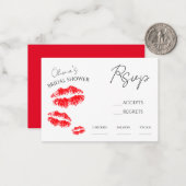 キスお恋しく思別れrsvp ノートカード (正面/裏面インサイチュ)