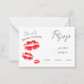 キスお恋しく思別れrsvp ノートカード (正面)