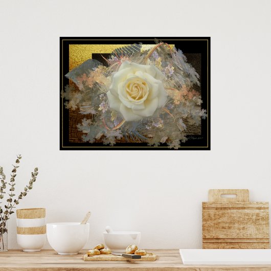 キスからのバラ ポスター (キッチン)