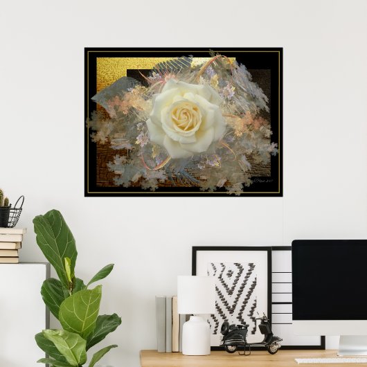 キスからのバラ ポスター (ホームオフィス)