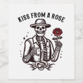 キスからのバラ ワインラベル (シングルラベル)