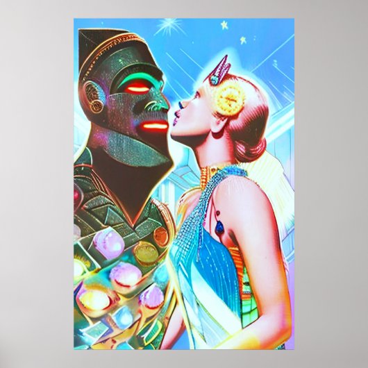 キスが夢の星サイケデリックへポップ・アートの ポスター (正面)