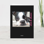 キスが雪片… Lola B.ボストン シーズンカード (裏面)