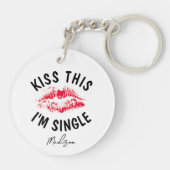 キスこのIm独身のアンチおもしろいヴァレンティスモノグラム キーホルダー (裏面)