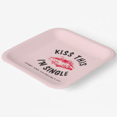 キスこれは私はバレン独身のティおもしろいンアンチパーティー ペーパープレート (傾斜あり)