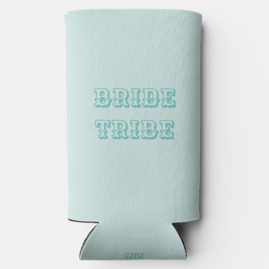 キスさようなら女性のカーボーイコレクシクールョン-ターコイズ スリム缶クーラー (裏面)