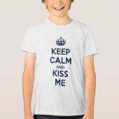 キスして落ち着いて トライブレンドTシャツ (正面)